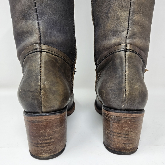 Freebird By Steven Carolina Women's Black Leather Knee-High Boots - Picture 5 of 13